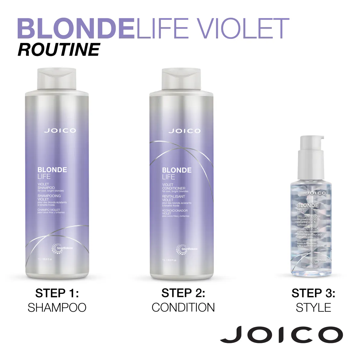 Joico Blonde Life Violet Conditioner 1000ml, view 6