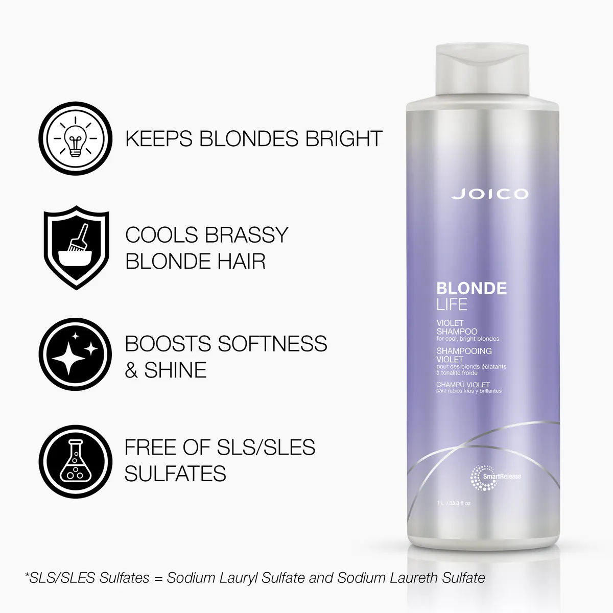 Joico Blonde Life Violet Shampoo 1000ml, view 5