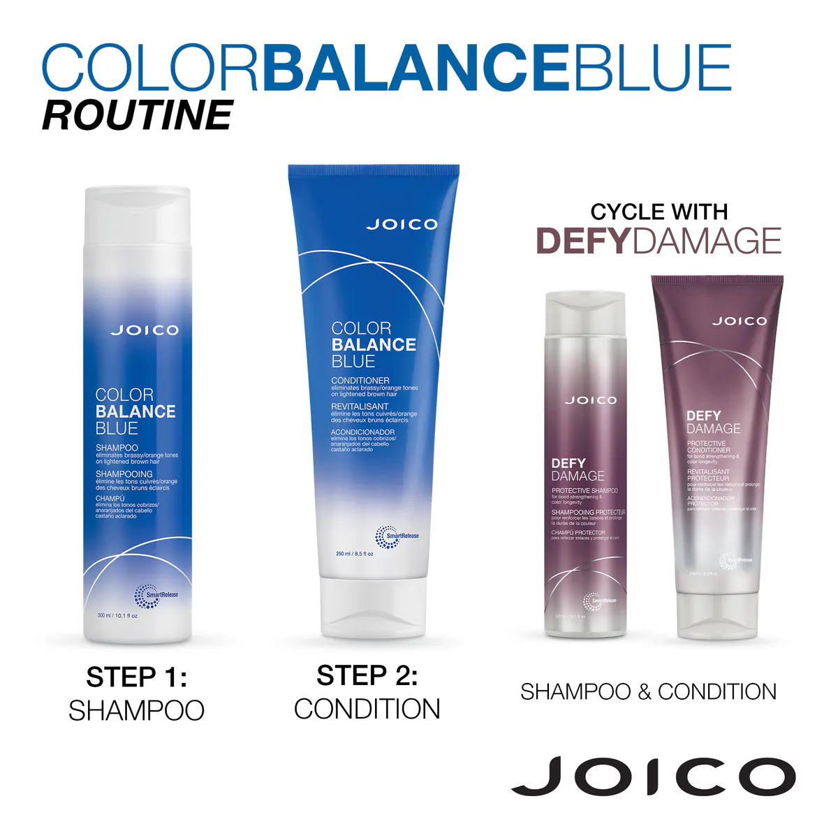 Joico Color Balance Blue Conditioner 250ml, view 6