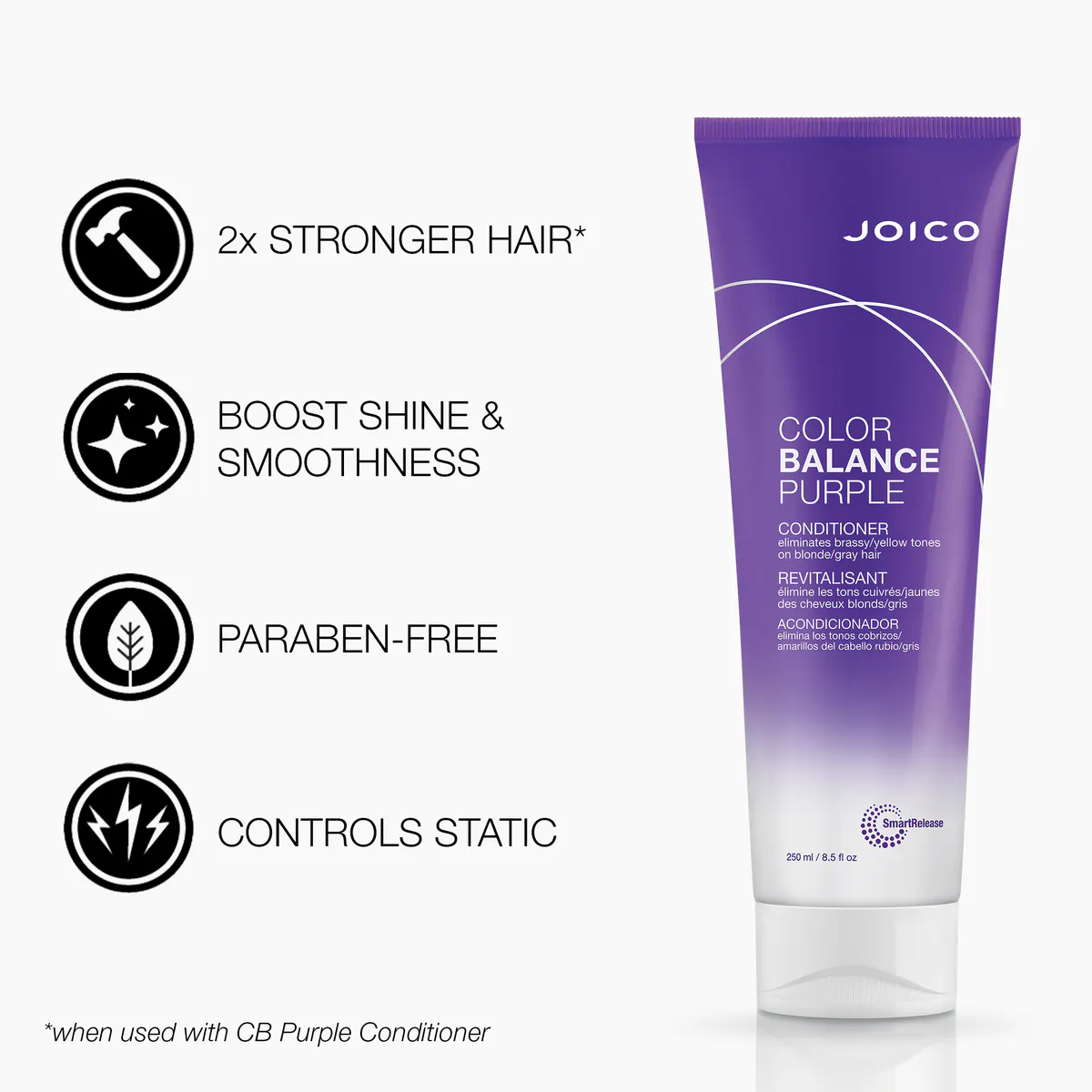 Joico Color Balance Purple Conditioner 250ml, view 5