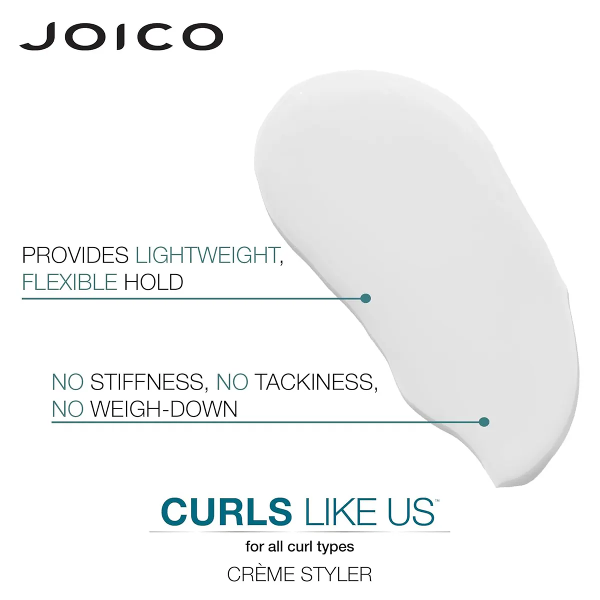Joico Curls Like Us Hydrate & Define Curl Creme Styler 200ml, view 5