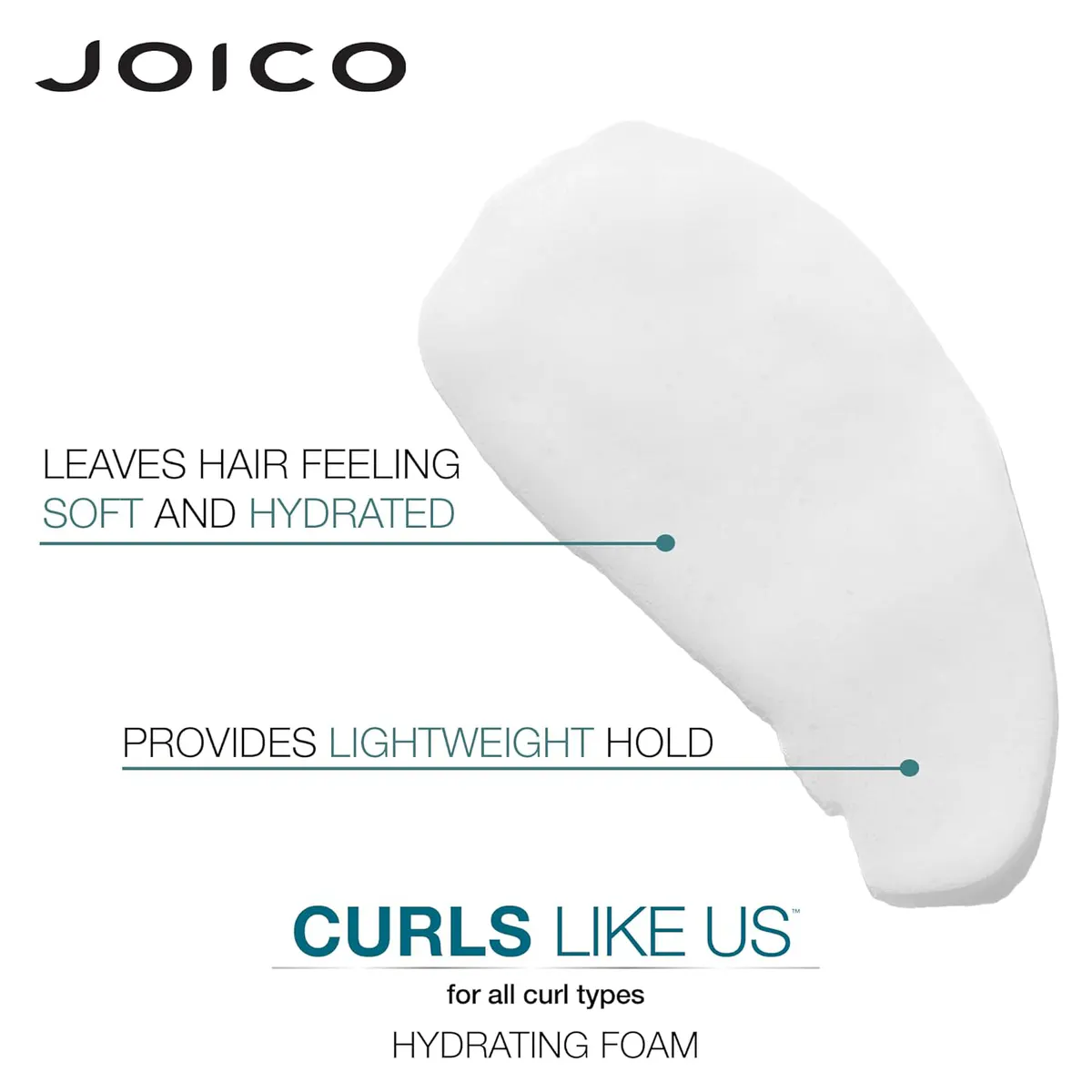 Joico Curls Like Us Smooth & Bounce Curl Hydrating Foam 200ml, view 3