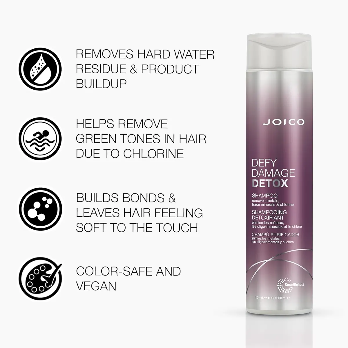 Joico Defy Damage Detox Shampoo 300ml, view 5