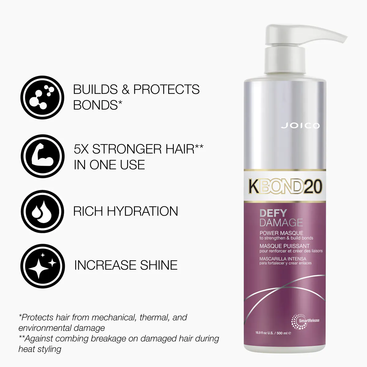 Joico Defy Damage KBOND20 Power Masque 500ml, view 5