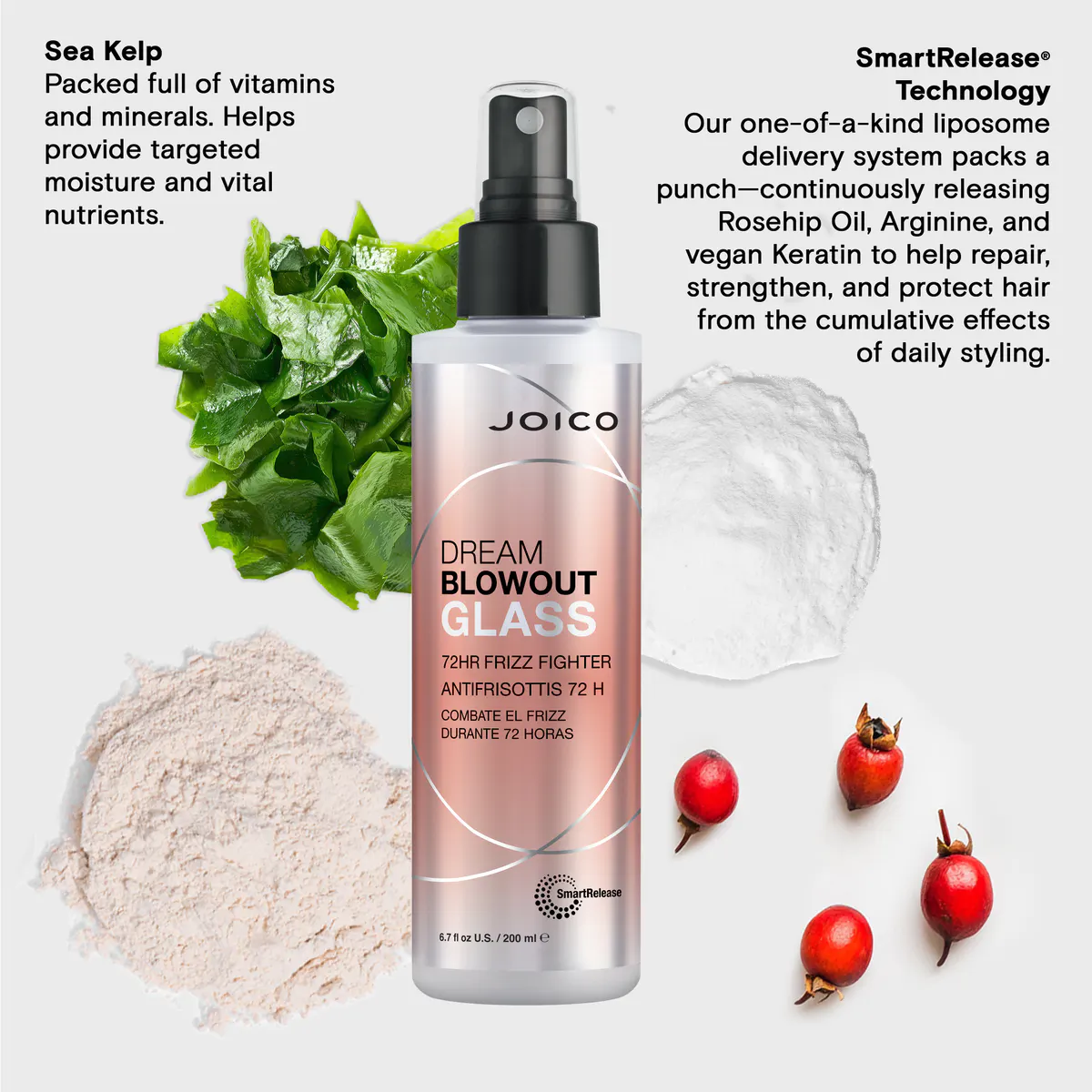 Joico Dream Blowout Glass 72hr Frizz Fighter 200ml, view 3