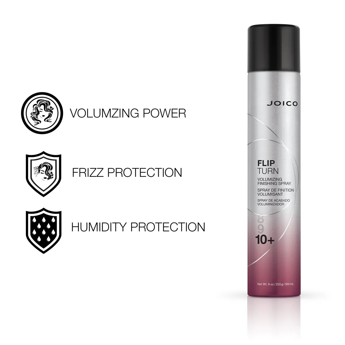 Joico FLIP TURN Volumising Hairspray 300ml, view 2