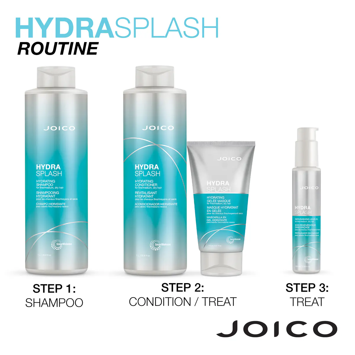 Joico HydraSplash Hydrating Shampoo 1000ml, view 8