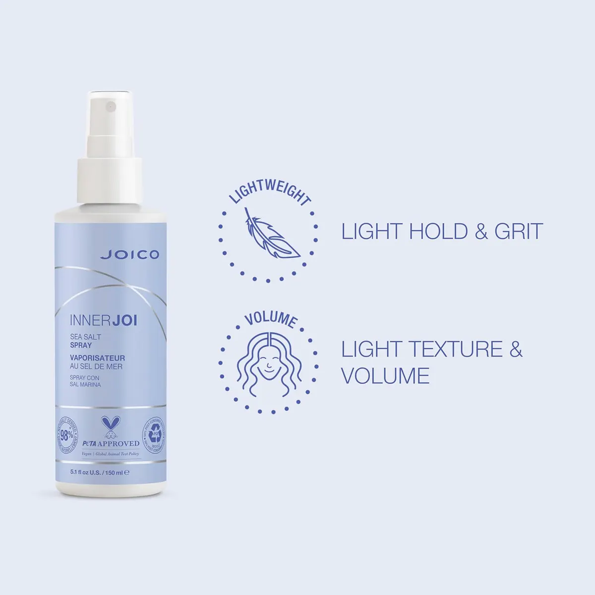 Joico InnerJoi Sea Salt Spray 150ml, view 4