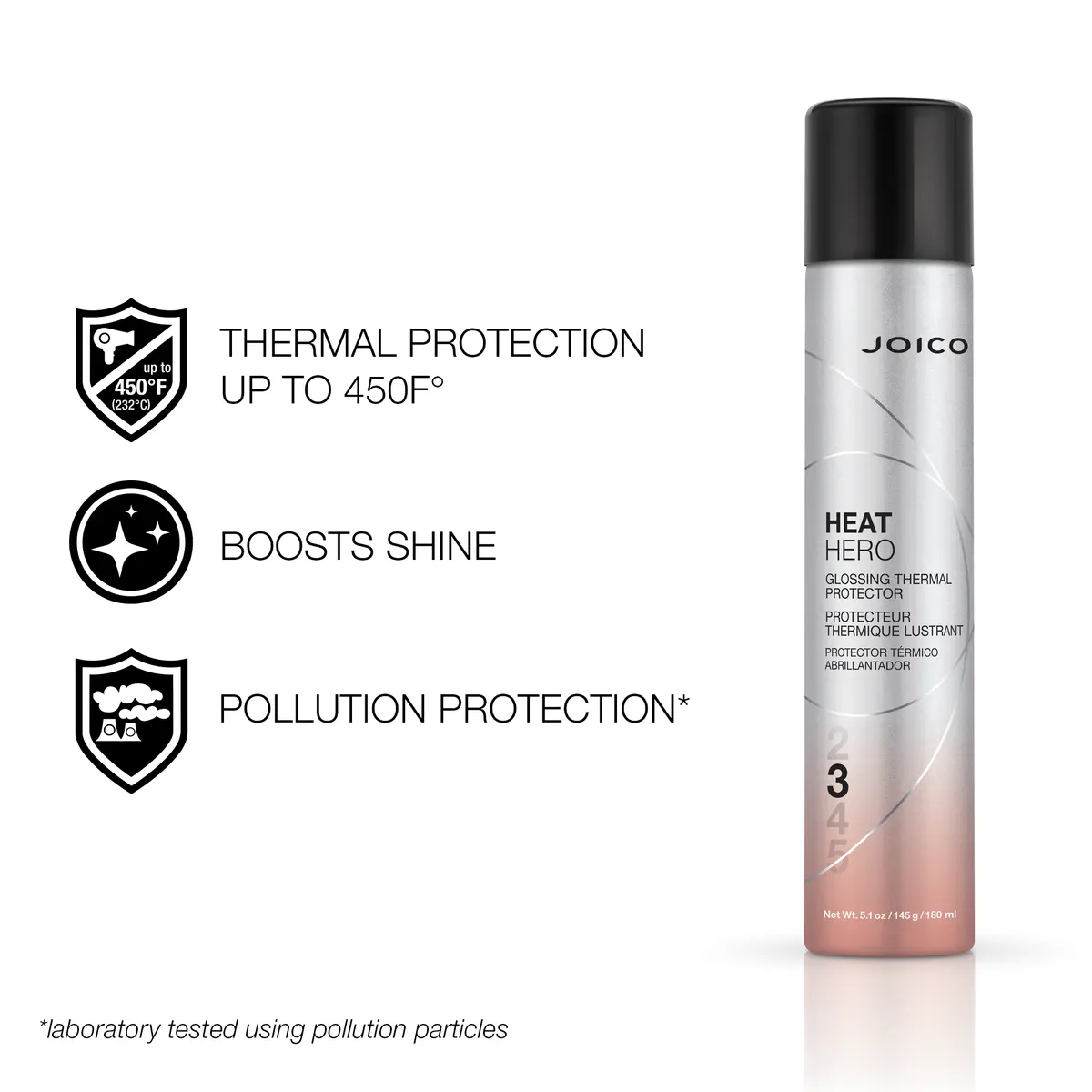Joico Heat Hero Glossing Thermal Protector 180ml, view 2