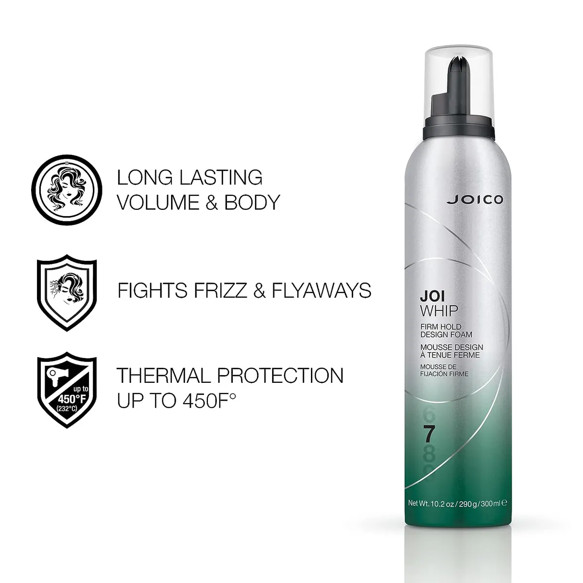 Joico JoiWhip Firm Hold Design Foam 300ml, view 2