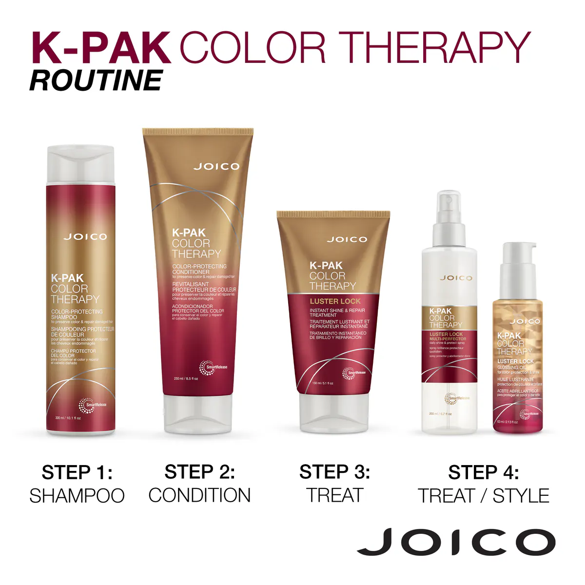 Joico K-Pak Color Therapy Luster Lock Multi Perfector Spray 200ml, view 7