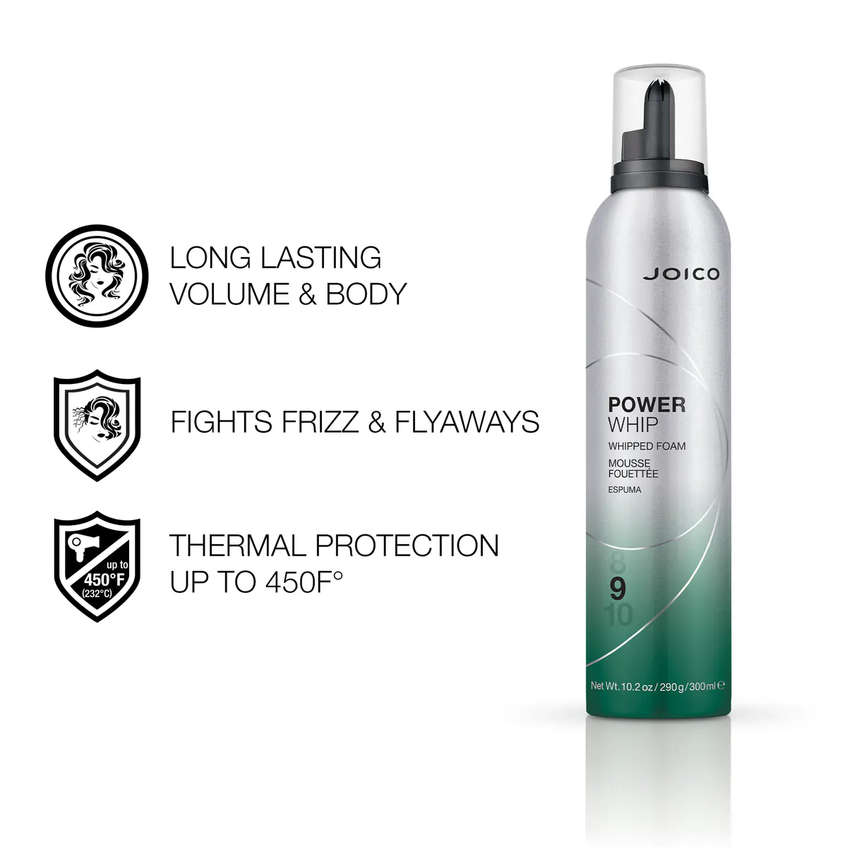Joico Power Whip Whipped Foam 300ml, view 2