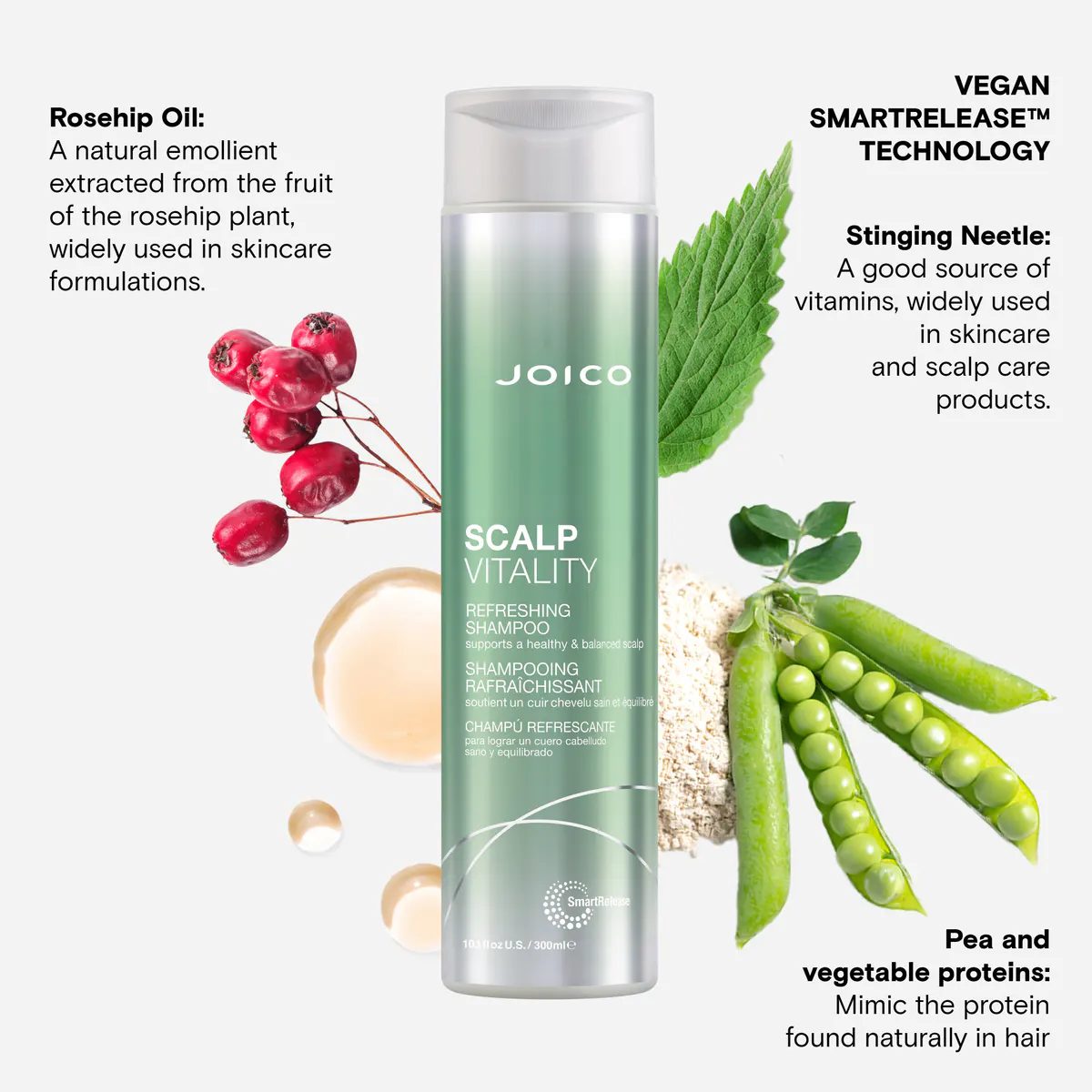 Joico Scalp Vitality Refreshing Shampoo 300ml, view 6