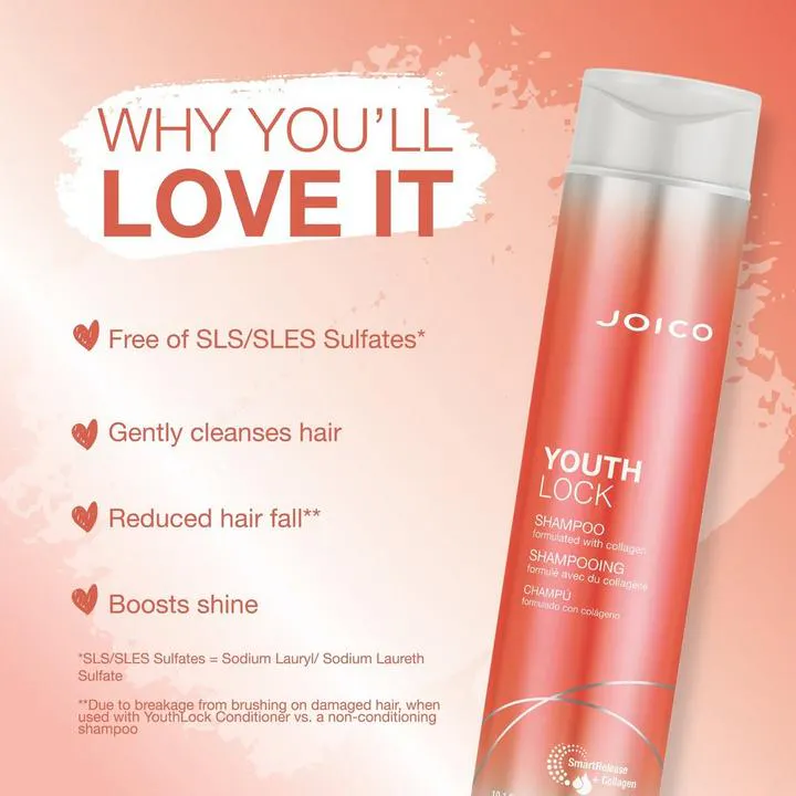 Joico YouthLock Shampoo 300ml, view 4
