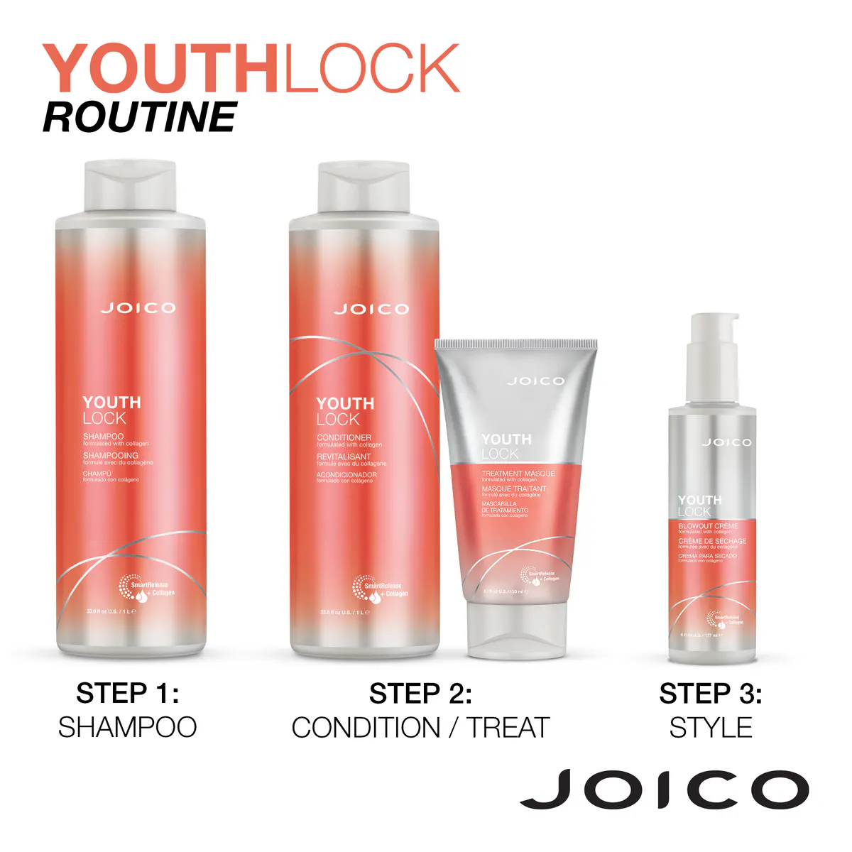 Joico YouthLock Collagen Shampoo 1000ml, view 6