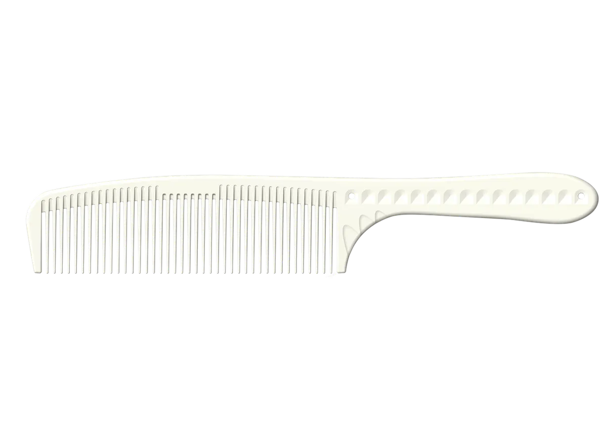 JRL Barbering Comb 7.6" - White