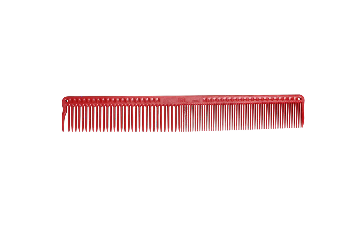JRL Fine Cutting Comb 7.4" - Red