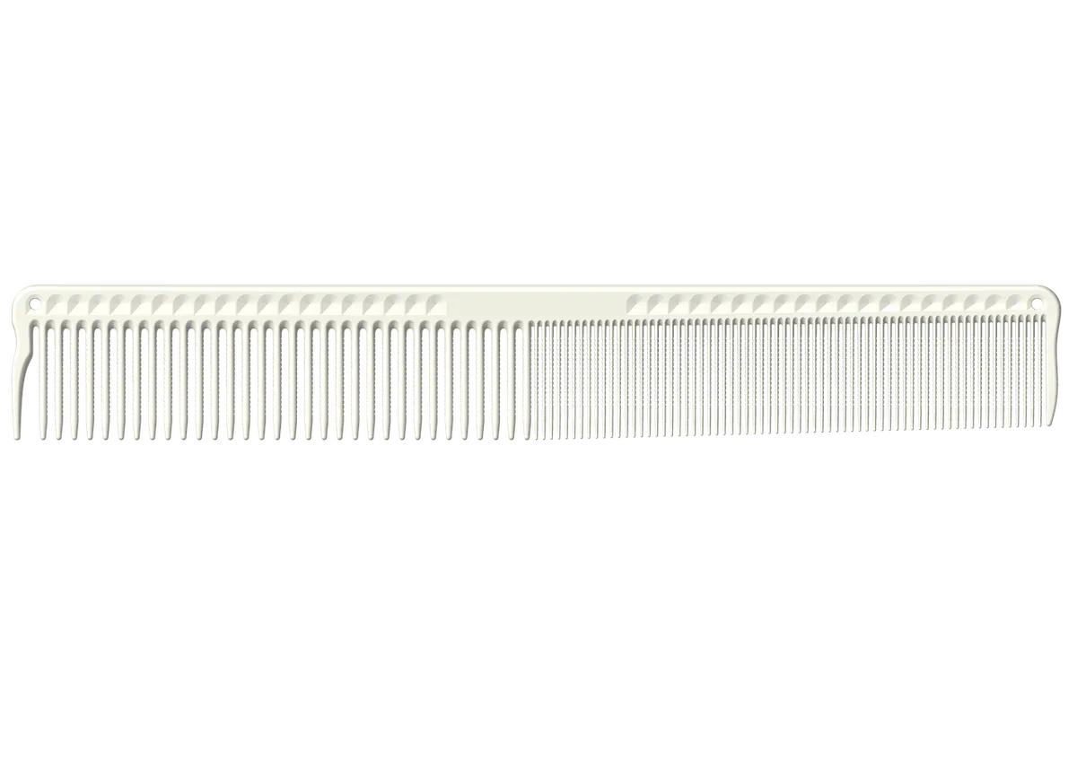 JRL Fine Cutting Comb 7.4" - White