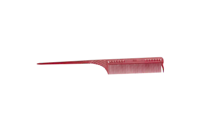 JRL Fine Teeth Tail Comb 8.5" - Red