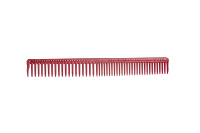 JRL Long Round Tooth Cutting Comb 9" - Red