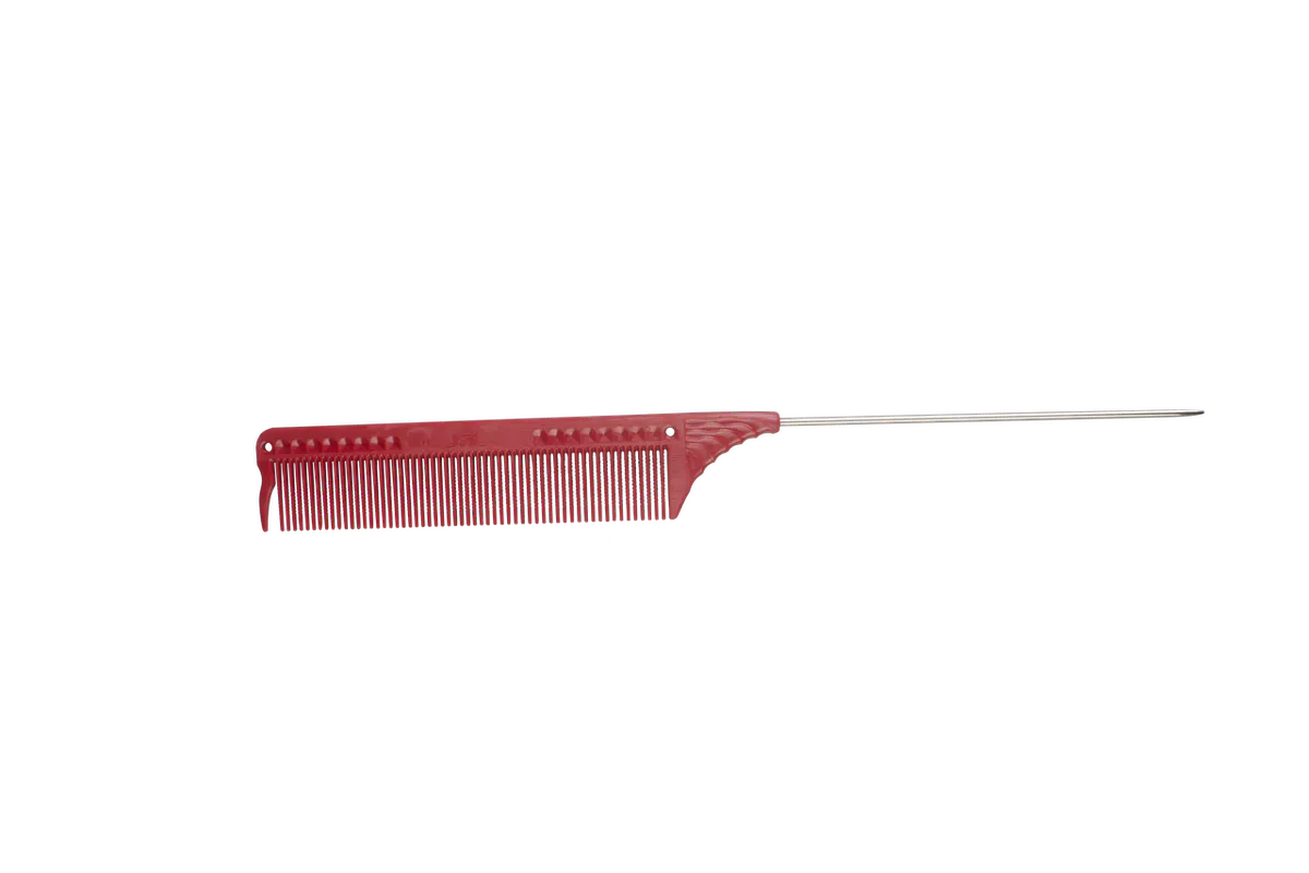 JRL Pin Tail Comb 8.8" - Red
