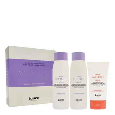 Juuce Bond Blonde & 1 Minute Treatment Trio Pack