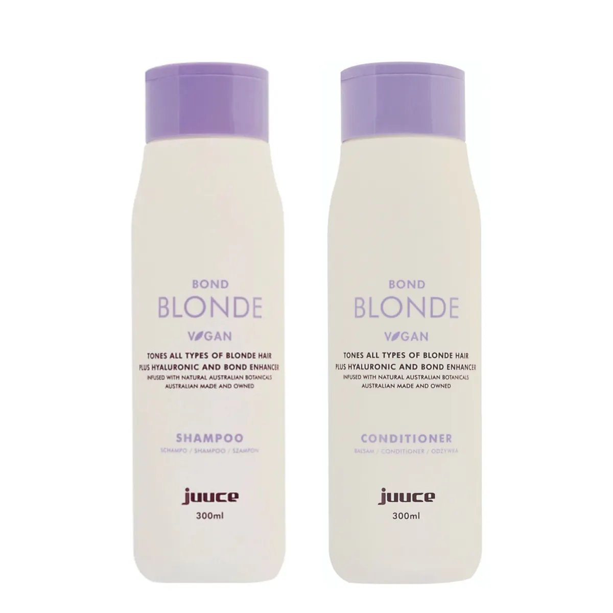 Juuce Bond Blonde Shampoo and Conditioner 300ml Duo BundleÂ