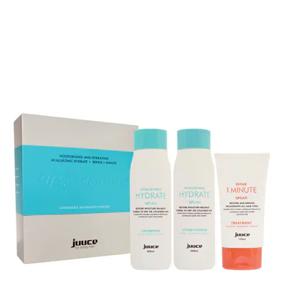 Juuce Hyaluronic Hydrate & 1 Minute Treatment Trio Pack