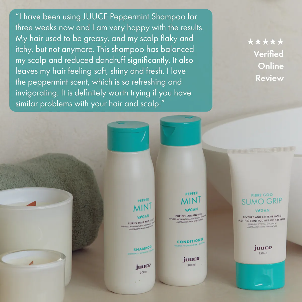 Juuce Peppermint Shampoo 300ml, view 2
