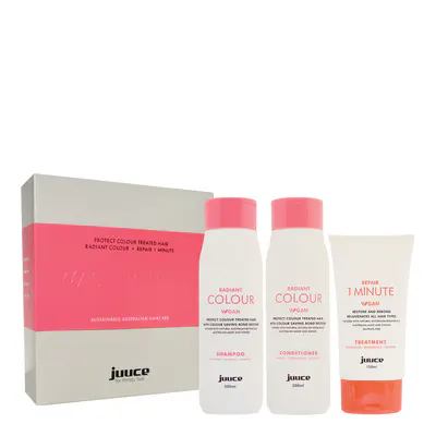 Juuce Radiant Colour & 1 Minute Treatment Trio Pack