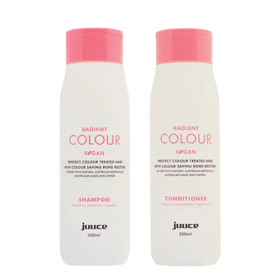 Juuce Radiant Colour Shampoo and Conditioner 300ml Duo Bundle