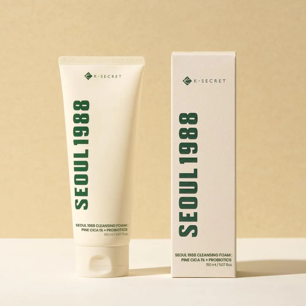 K-SECRET SEOUL 1988 Pine Cica 1% + Probiotics Cleansing Foam 150ml, view 3