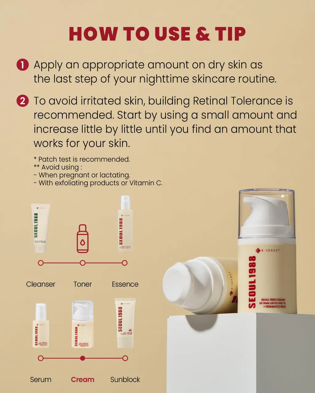 K-SECRET SEOUL 1988 Retinal Liposome 1% + Fermented Rice Cream 50ml, view 7