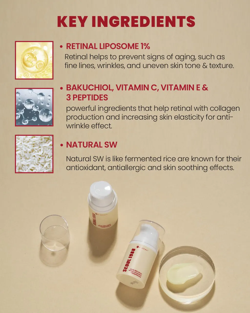 K-SECRET SEOUL 1988 Retinal Liposome 1% + Fermented Rice Cream 50ml, view 8