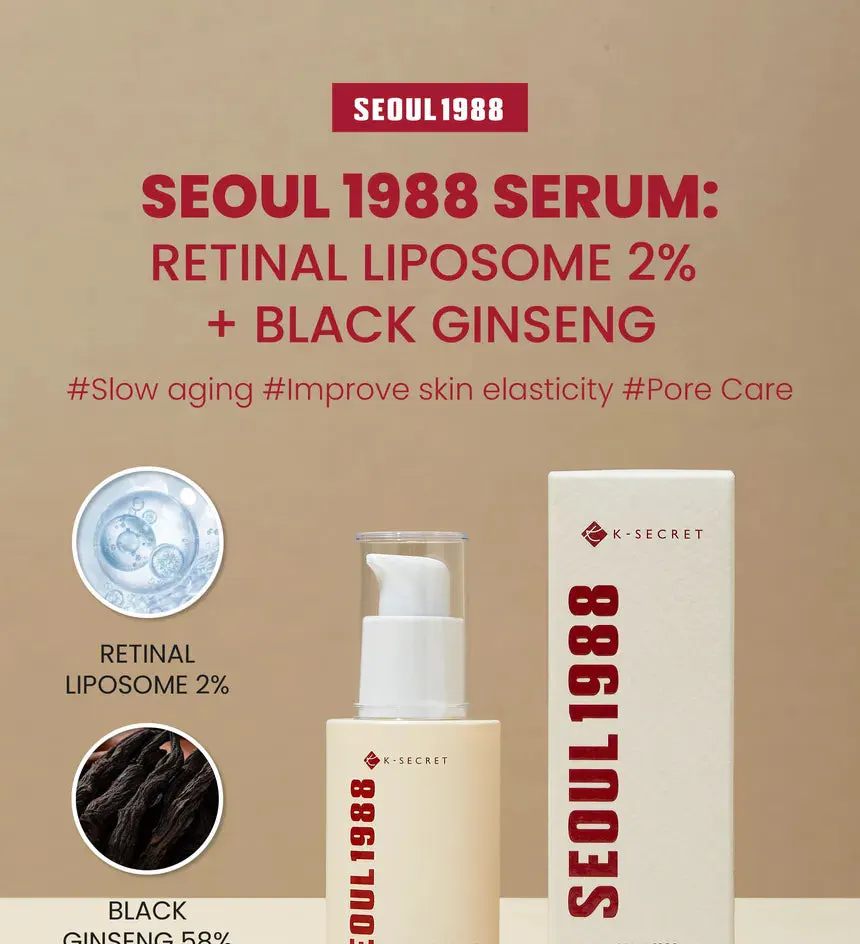 K-SECRET SEOUL 1988 Retinal Liposome 2% + Black Ginseng Serum 30ml, view 3