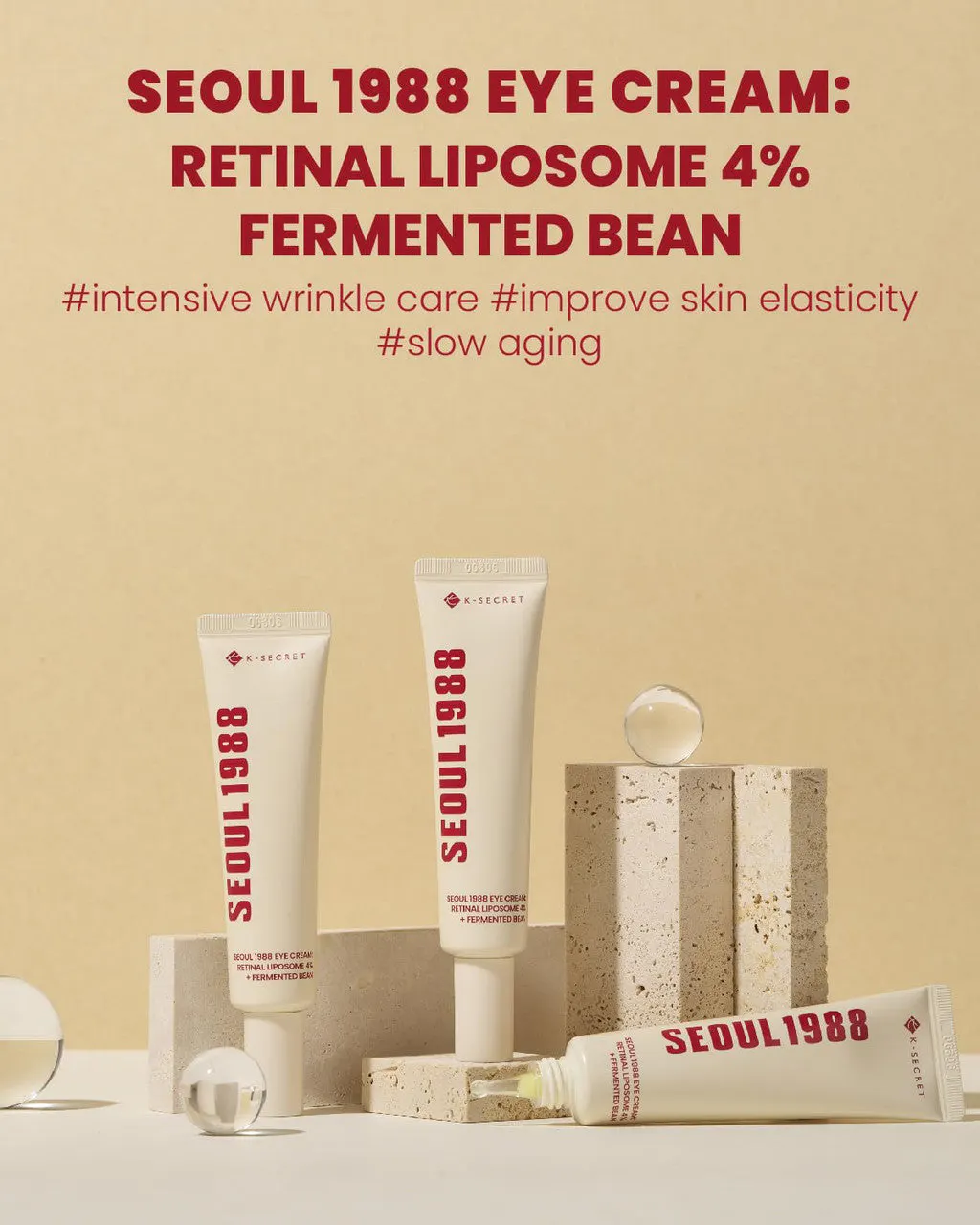 K-SECRET SEOUL 1988 Retinal Liposome 4% + Fermented Bean Eye Cream 30ml, view 2