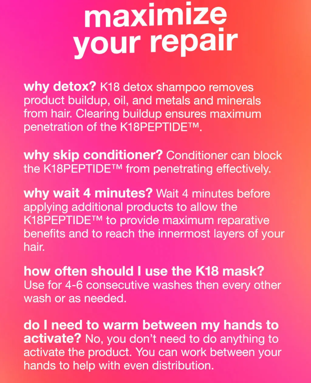 K18 Leave-In Molecular Repair Mask 15ml, view 6