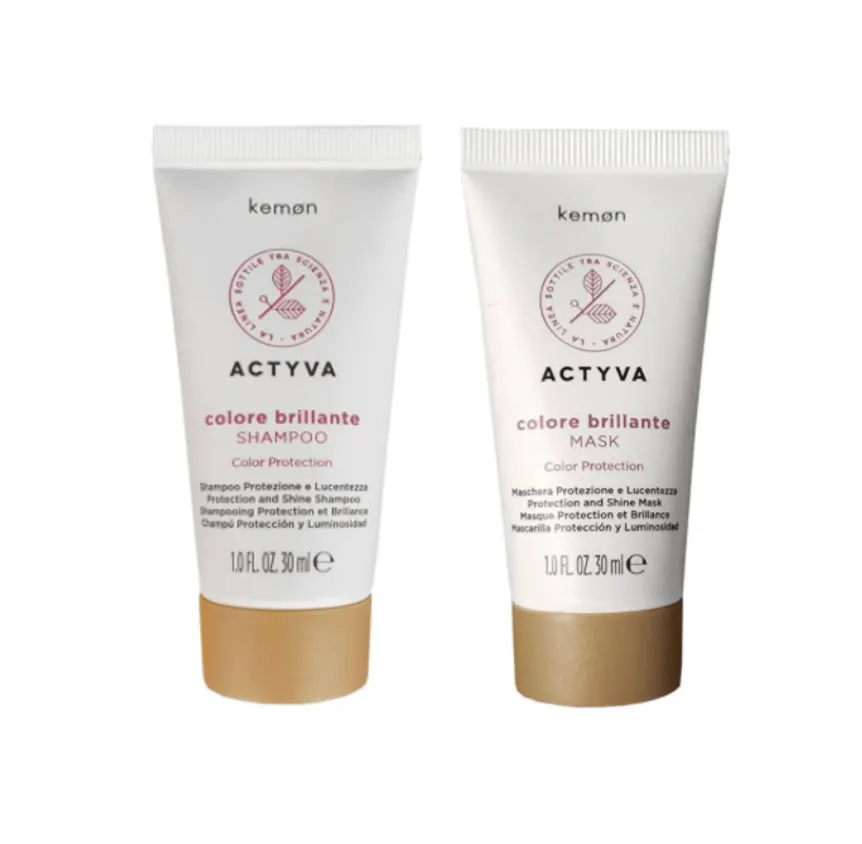 Kemon Actyva Colore Brilliante Shampoo and Mask 30ml Duo