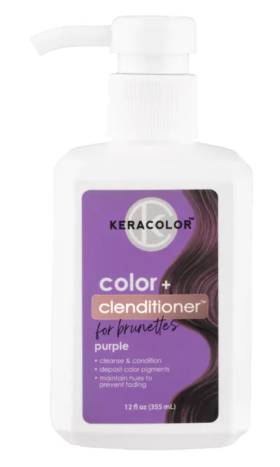 Keracolor Colour + Clenditioner for Brunettes Purple - 355ml