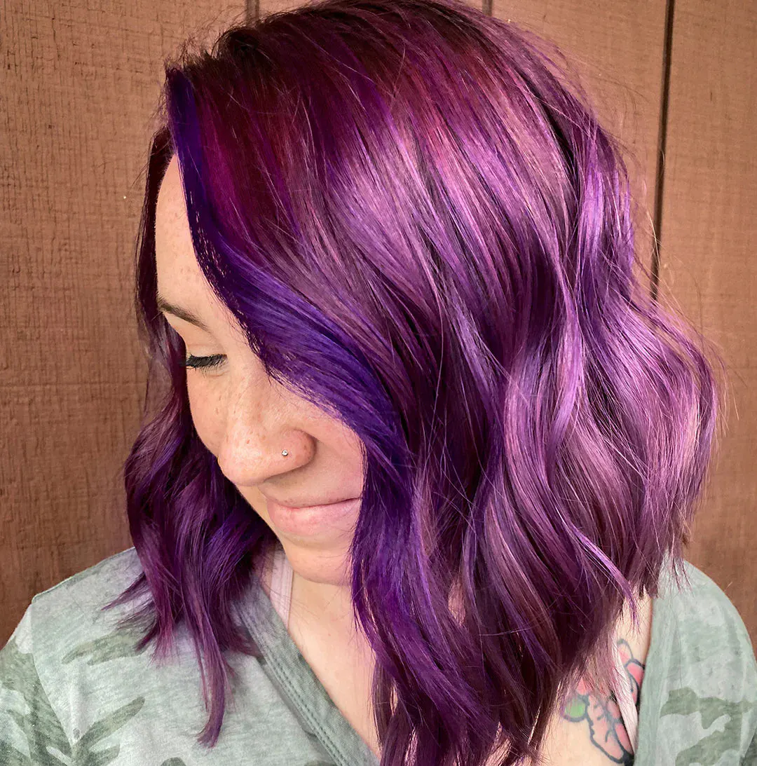 Keracolor Colour + Clenditioner for Brunettes Purple - 355ml, view 2
