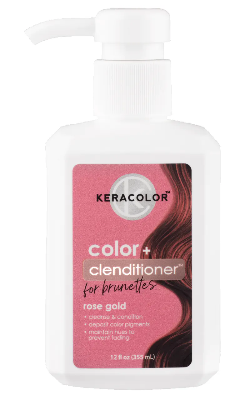 Keracolor Colour + Clenditioner for Brunettes Rose Gold - 355ml