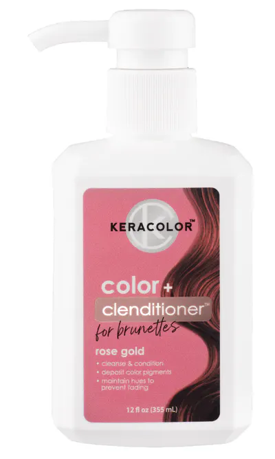 Keracolor Colour + Clenditioner for Brunettes Rose Gold - 355ml