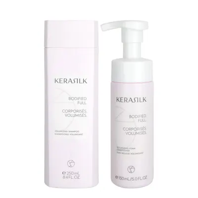Kerasilk Volumizing Shampoo and Foam-Conditioner Bundle