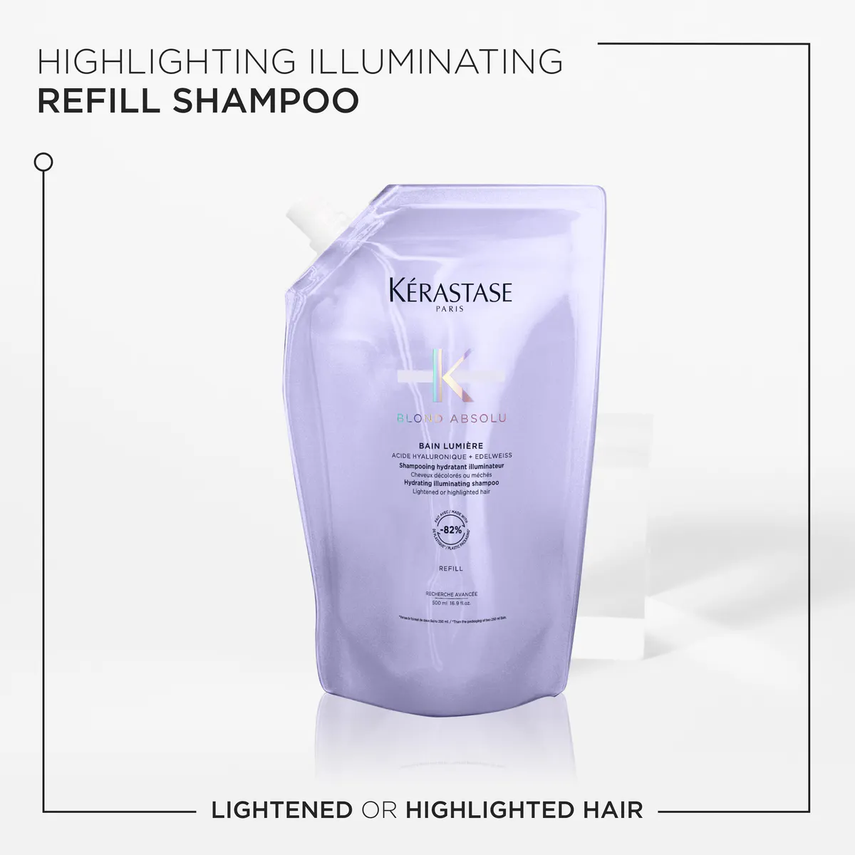 Kérastase Blond Absolu Bain Lumiére Refill Shampoo Pouch For Lightened and Highlighted Hair 500ml, view 4