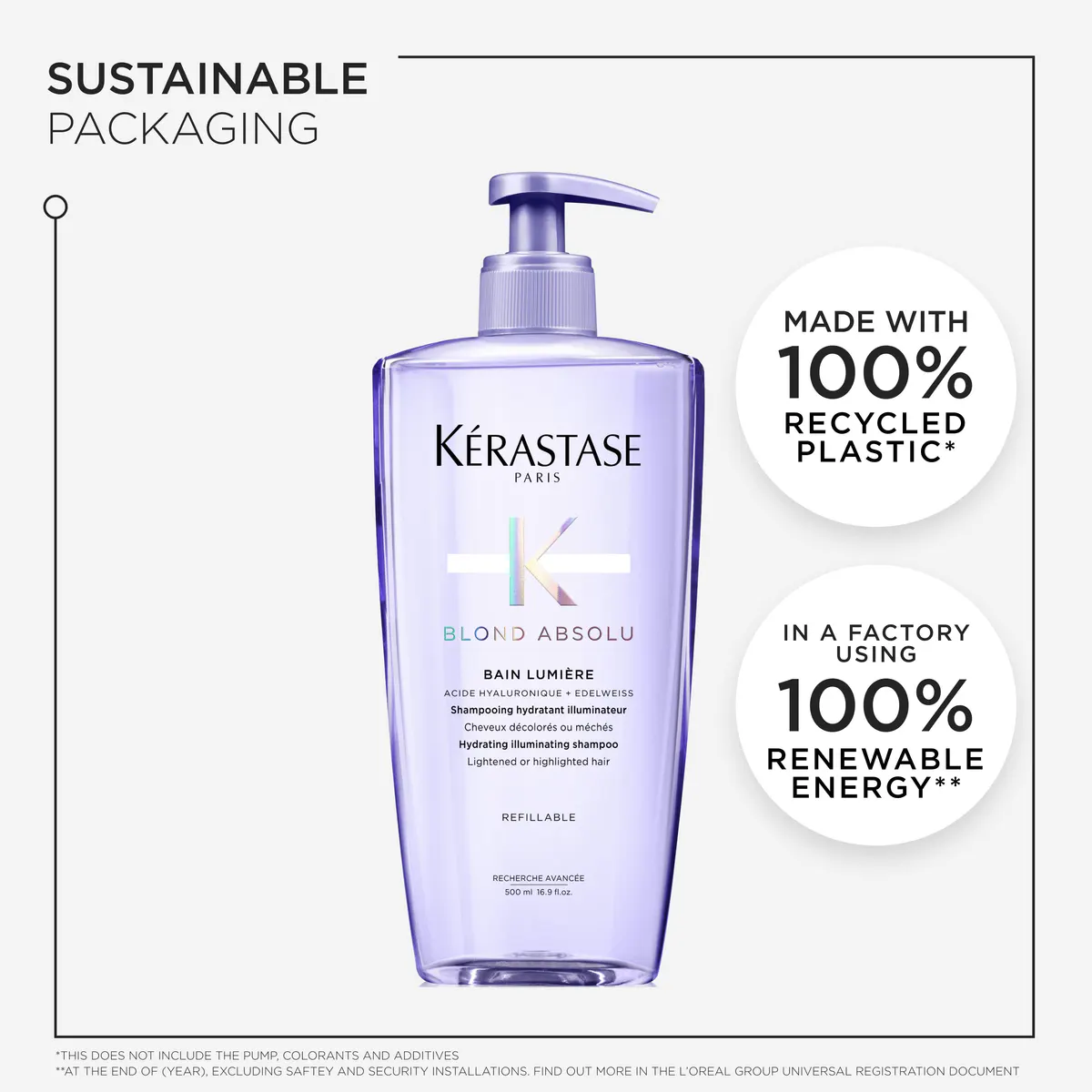 Kérastase Blond Absolu Bain Lumiére Shampoo For Lightened and Highlighted Hair 500ml, view 6