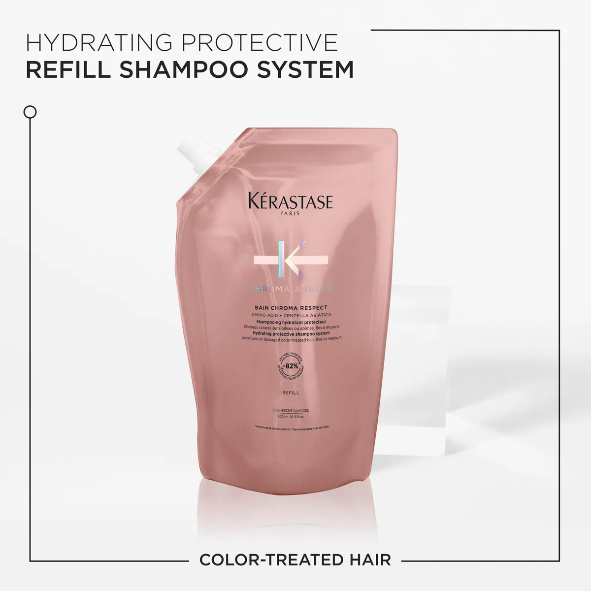 Kérastase Chroma Absolu Bain Chroma Respect Refill Shampoo Pouch For Colour-Treated Hair 500ml, view 5