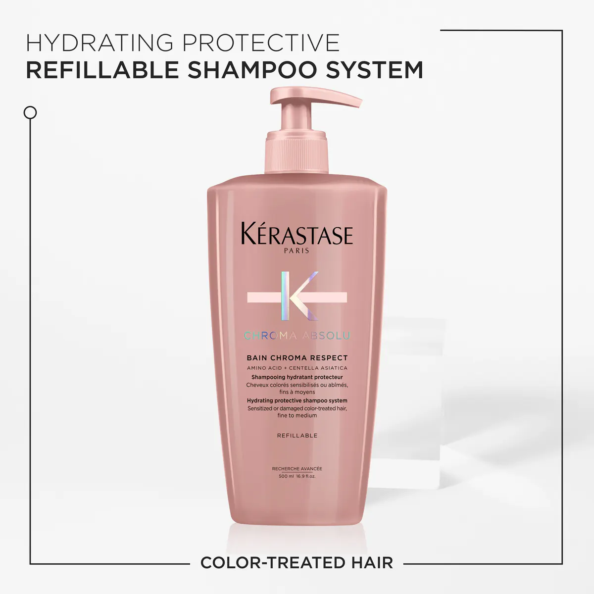 Kérastase Chroma Absolu Bain Chroma Respect Shampoo For Colour-Treated Hair 500ml, view 5
