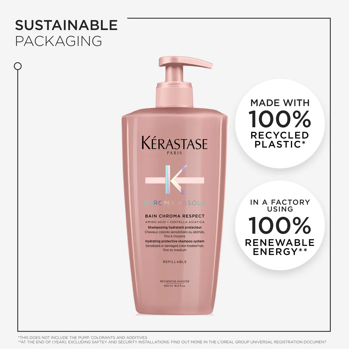 Kérastase Chroma Absolu Bain Chroma Respect Shampoo For Colour-Treated Hair 500ml, view 7