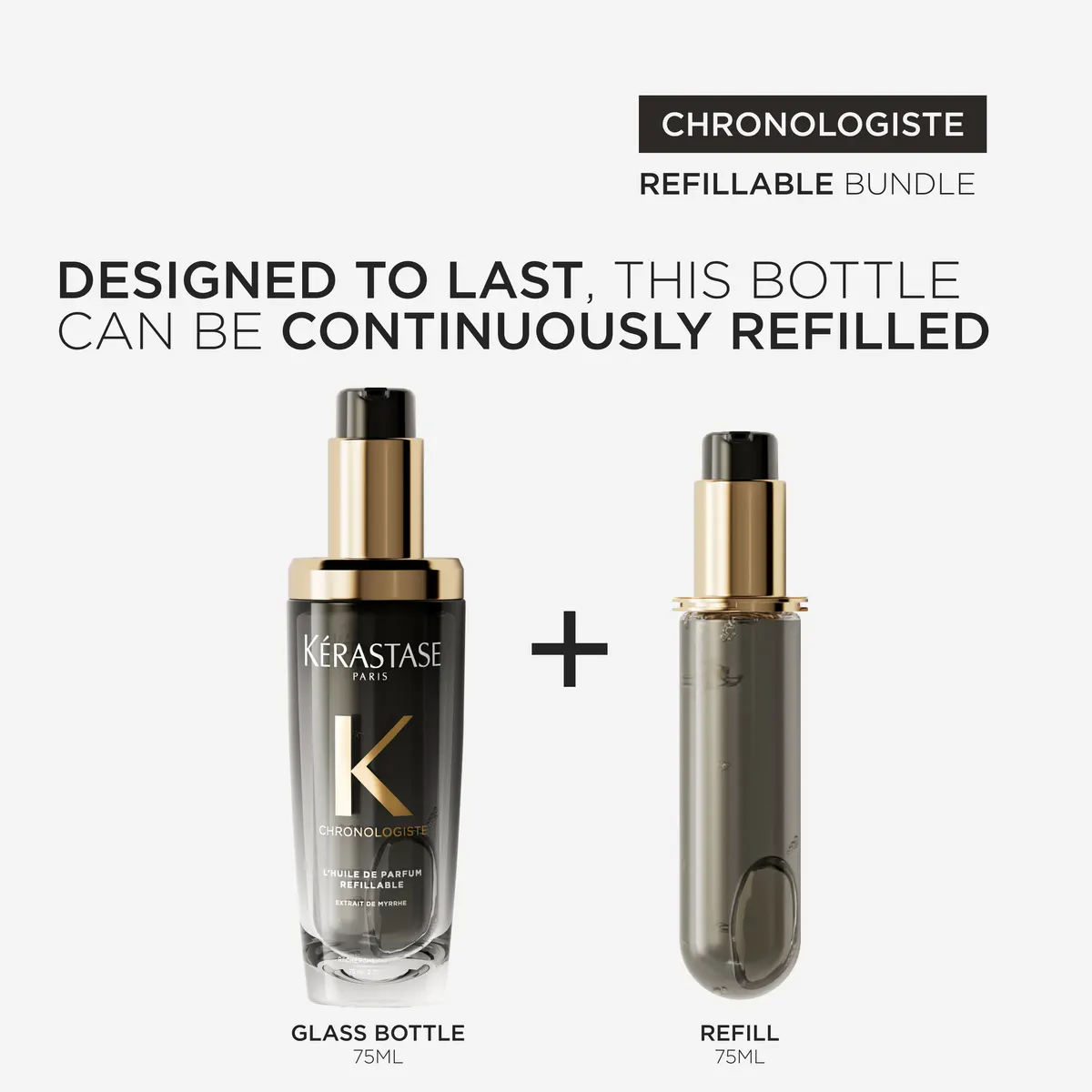 Kérastase Chronologiste L'Huile De Parfum Hair Oil Refill Only 75ml, view 2
