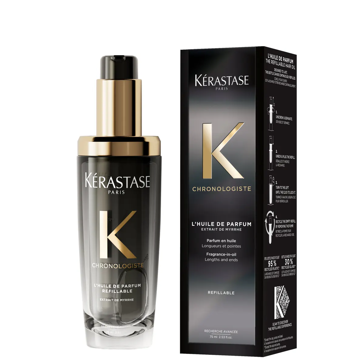Kérastase Chronologiste L'Huile De Parfum Refillable Hair Oil 75ml, view 6